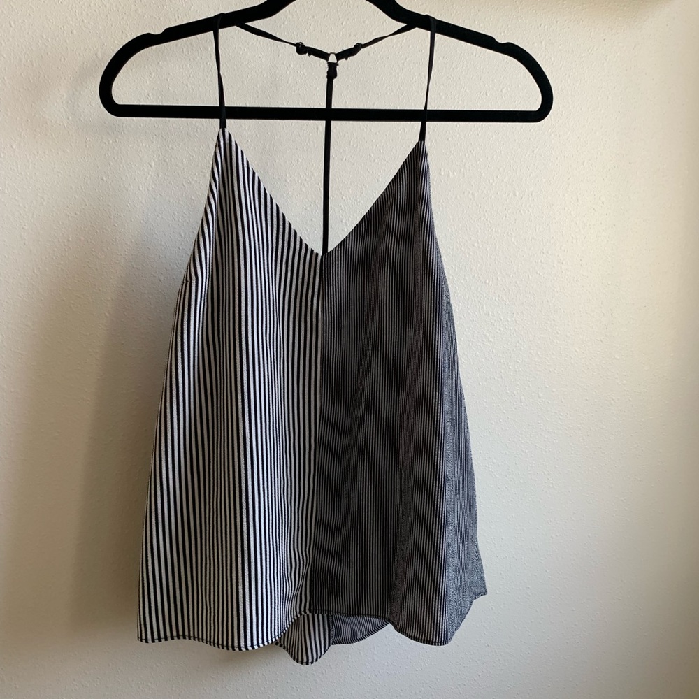 Black flowy tank top